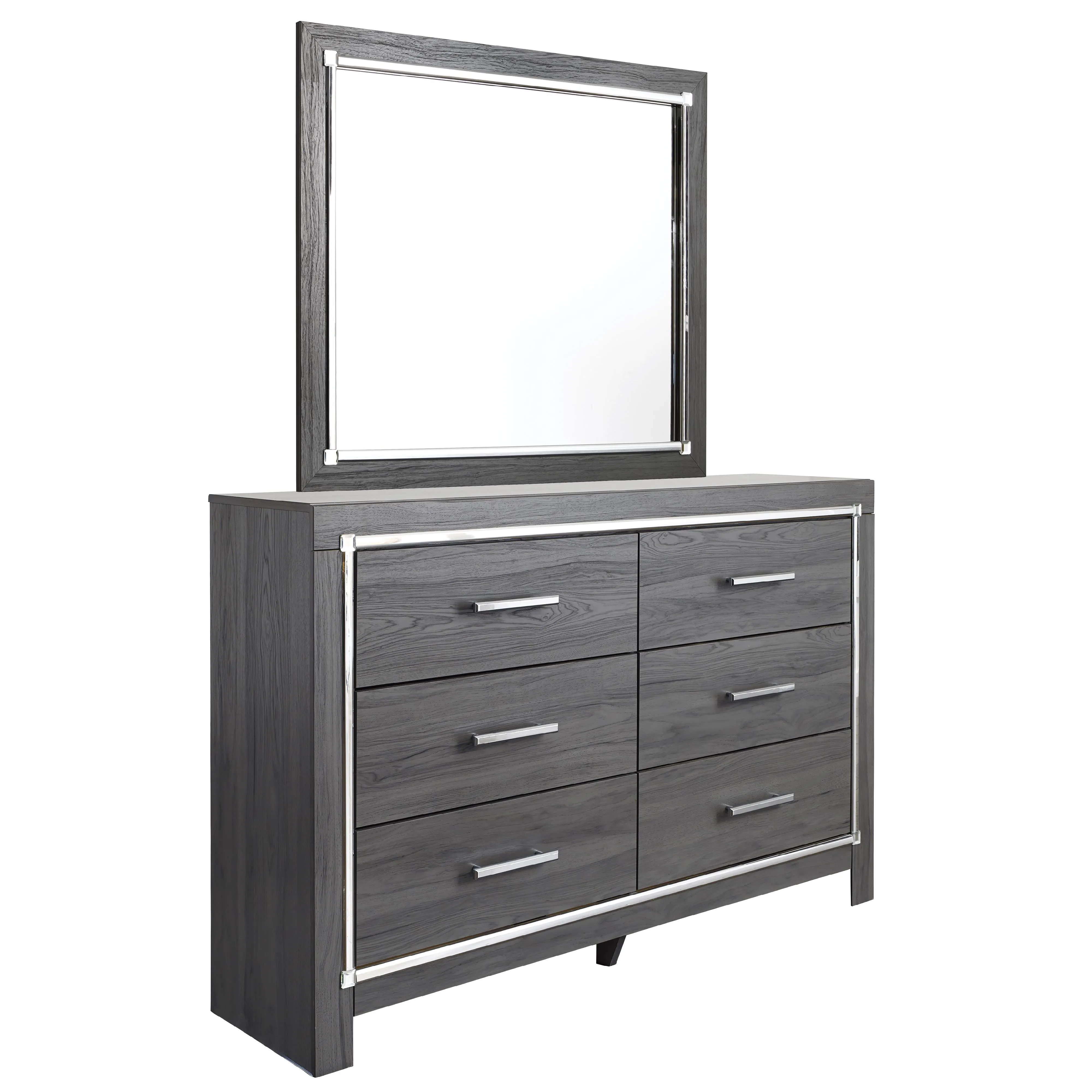 Signature Design by Ashley Lodanna 6-Drawer Dresser with Mirror B214-31/B214-36