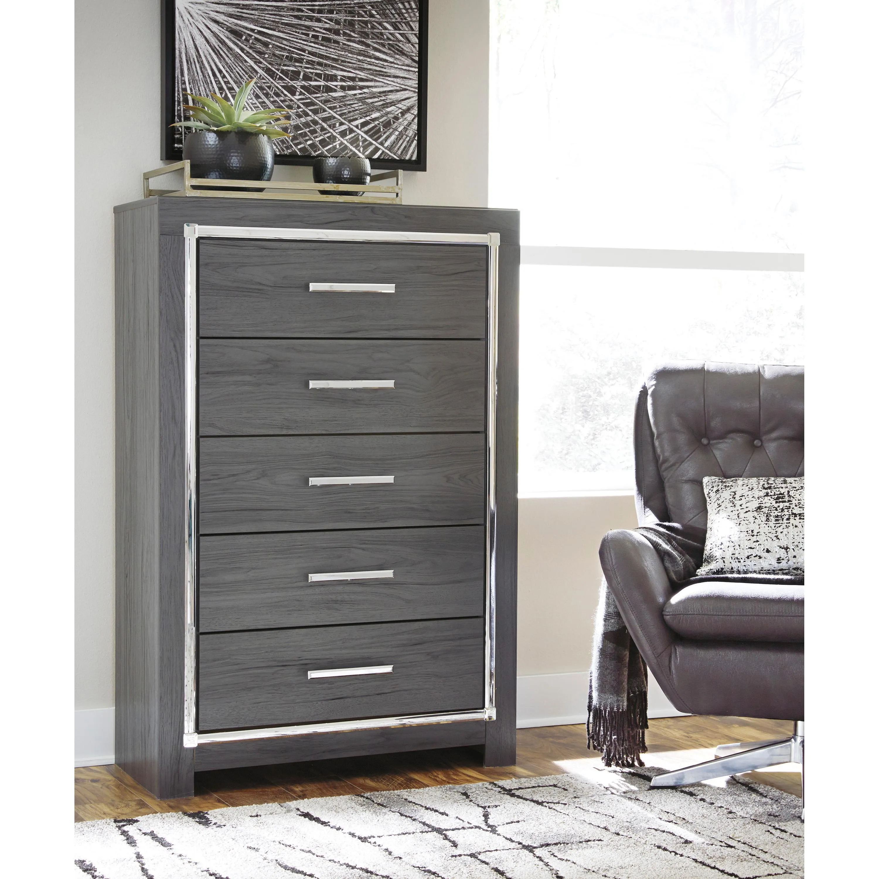 Signature Design by Ashley Lodanna B214 6 pc King Panel Bedroom Set