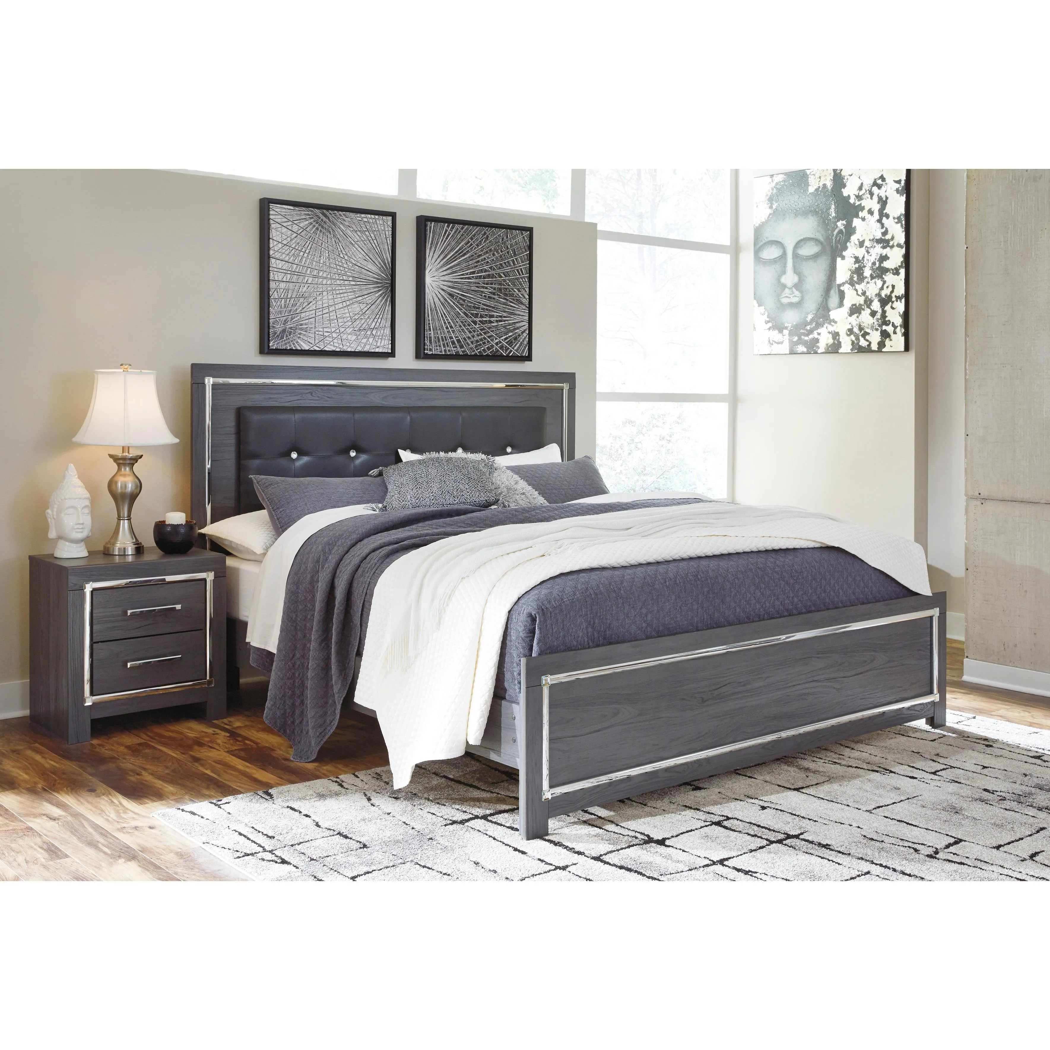 Signature Design by Ashley Lodanna B214 6 pc King Panel Bedroom Set