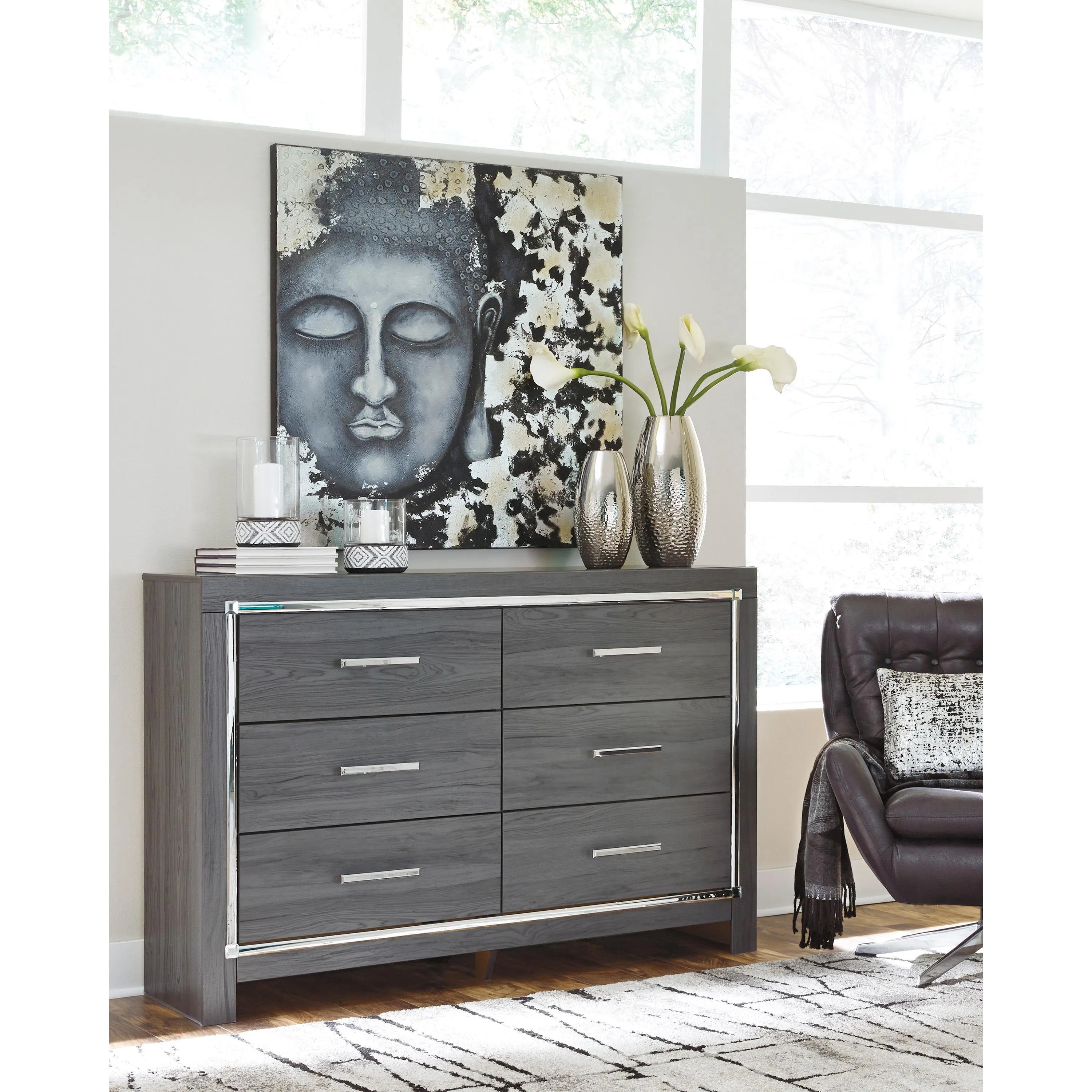 Signature Design by Ashley Lodanna B214 6 pc King Panel Bedroom Set