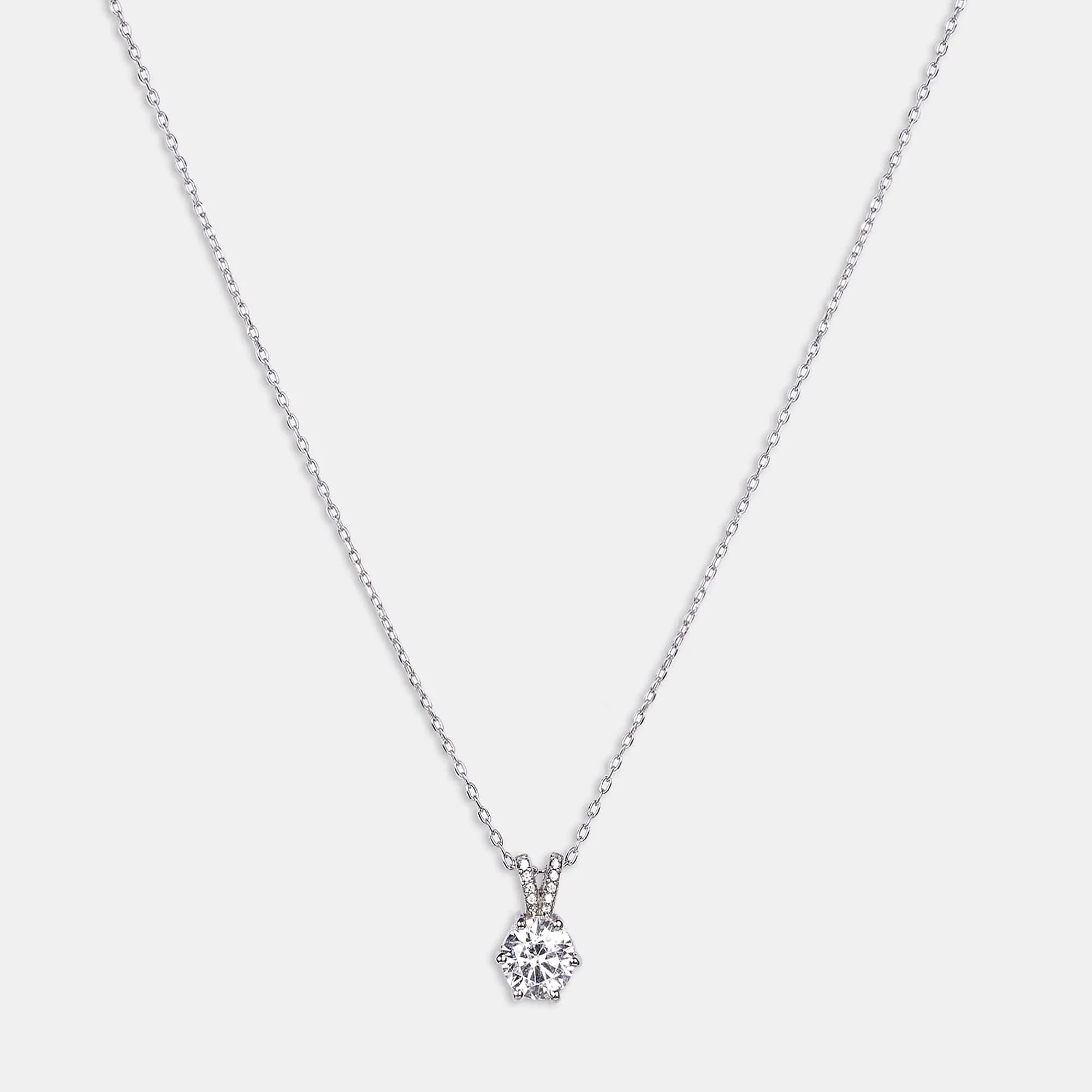 silver lustrous elegance pendant