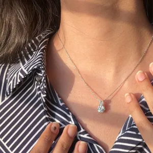 silver lustrous elegance pendant