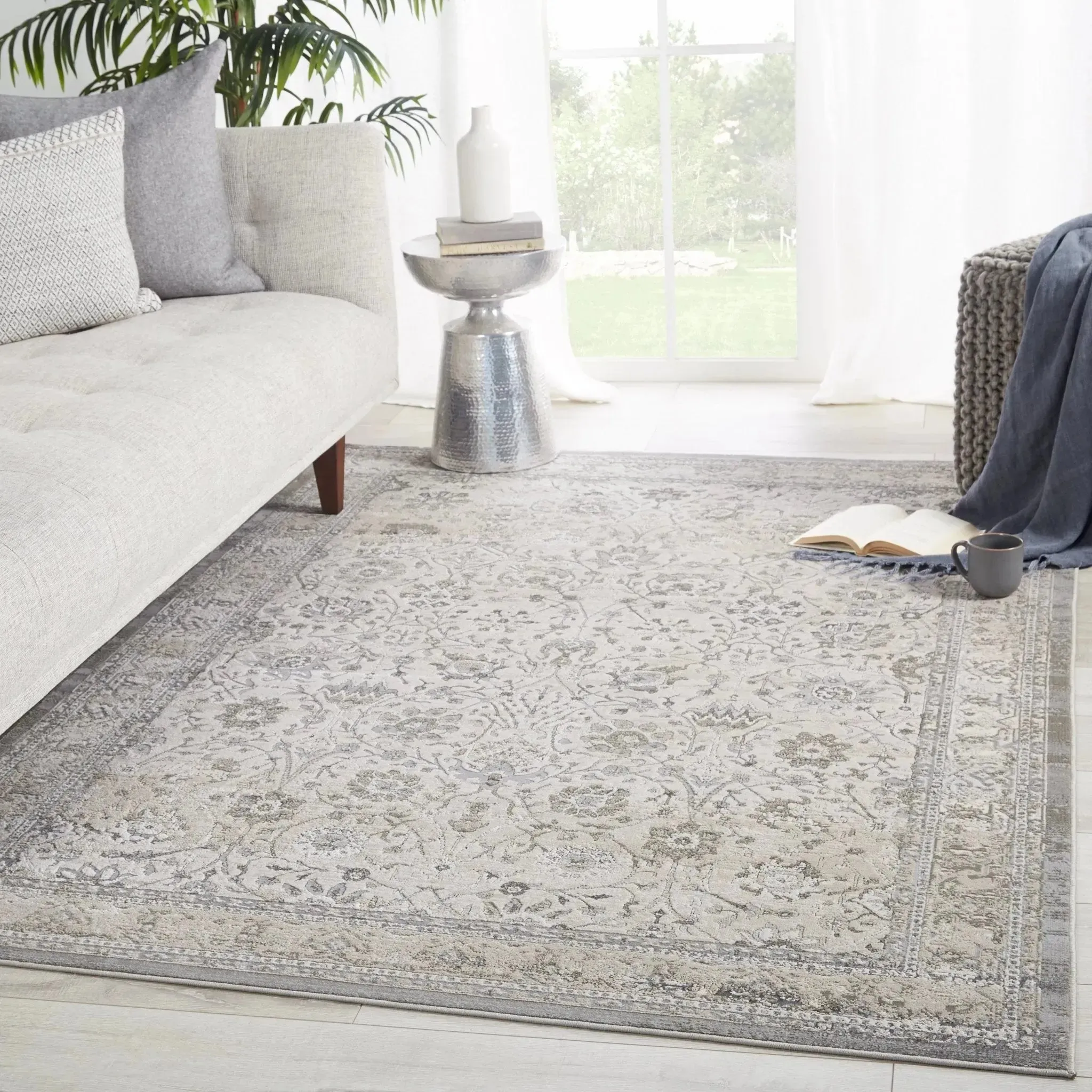 Sinclaire SNL05 Odel Gray/White Rug