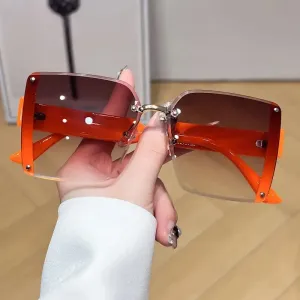 Sunglasses Rimless Orange-Tea