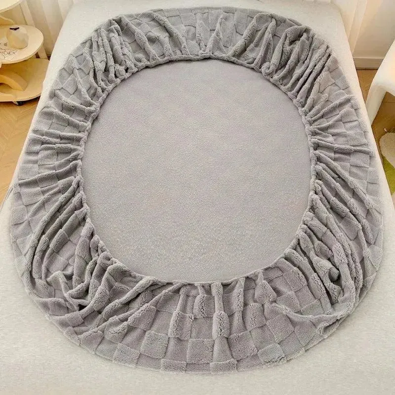 Warm Taff Velvet Fitted Bed Sheet