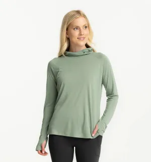 Women's Bamboo Lightweight Hoodie II - Palm Green