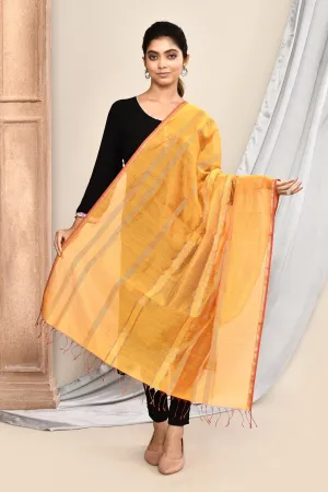 Yellow Maheshwari Dupatta