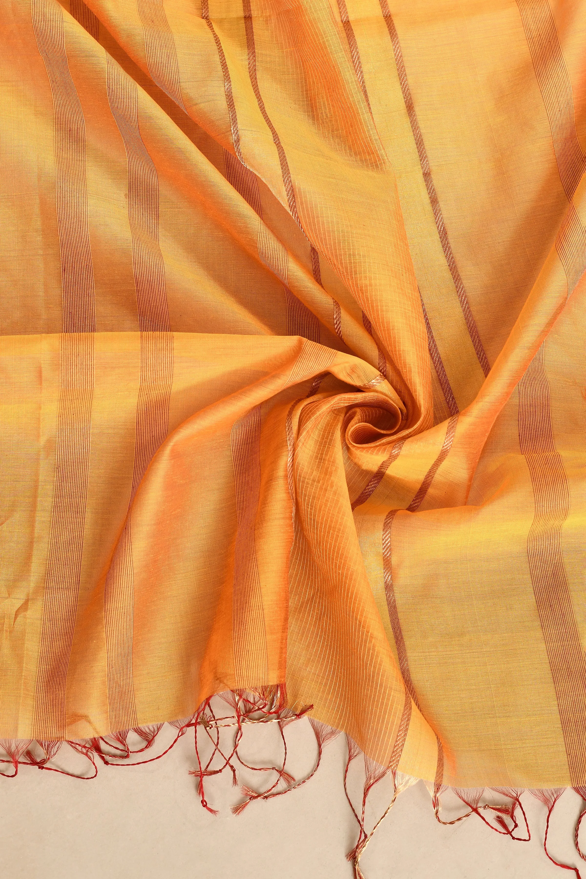 Yellow Maheshwari Dupatta